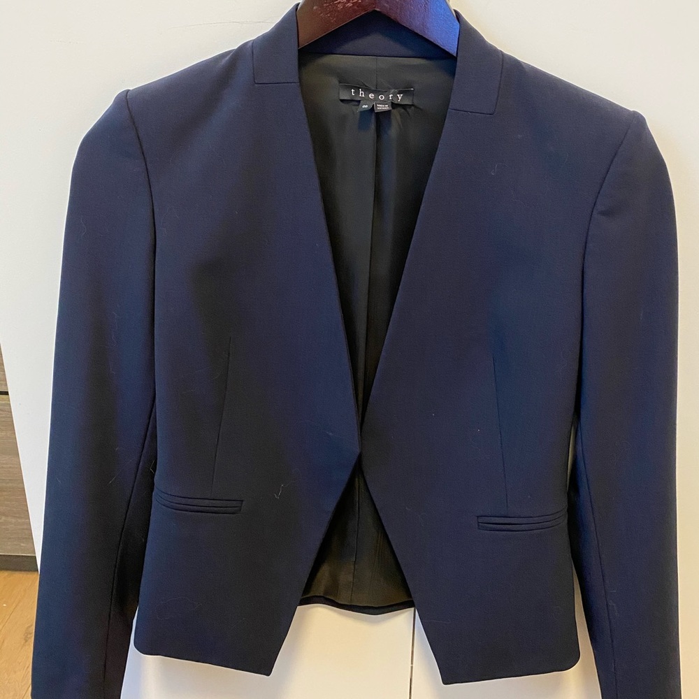Theory Women’s Lanai Collarless Blazer